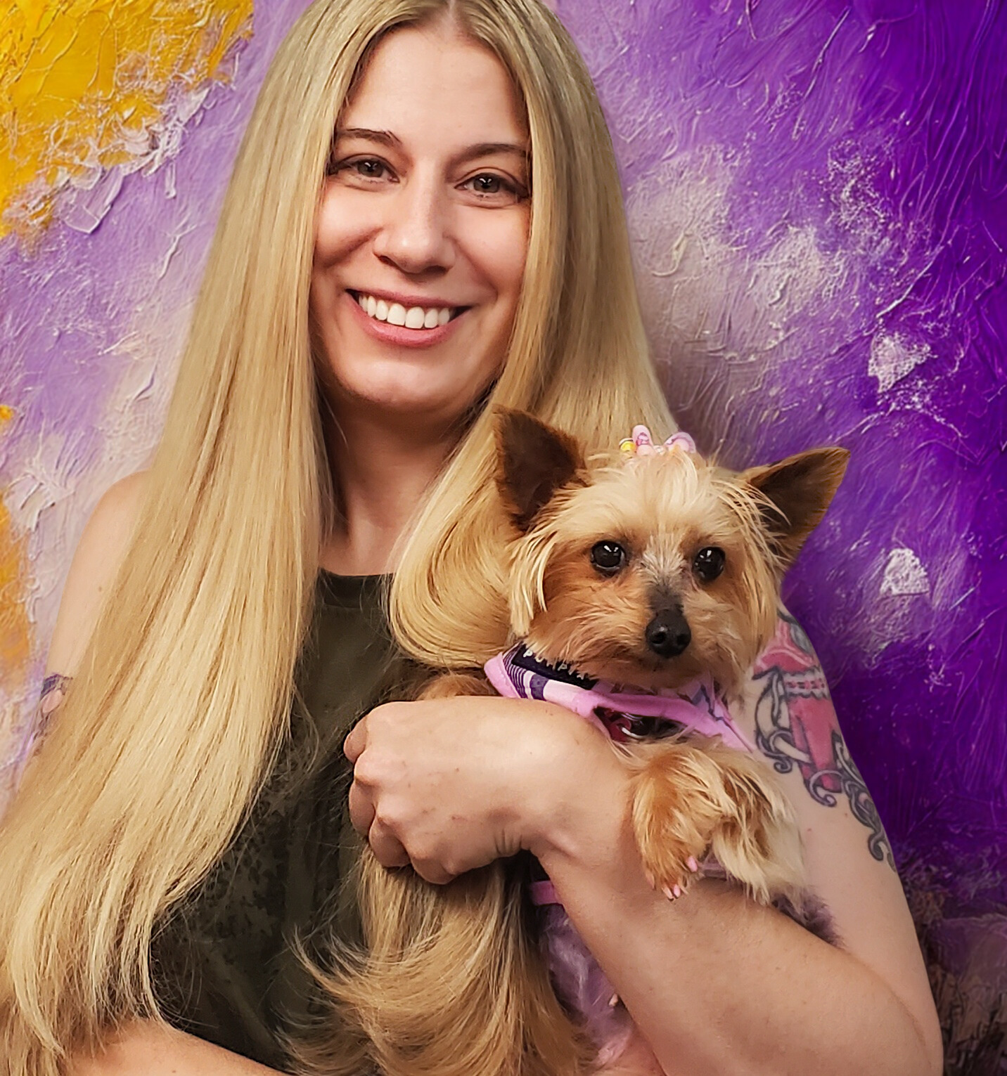 Dana Shoffstall, certified cat and dog groomer since 2001 Dana Shoffstall